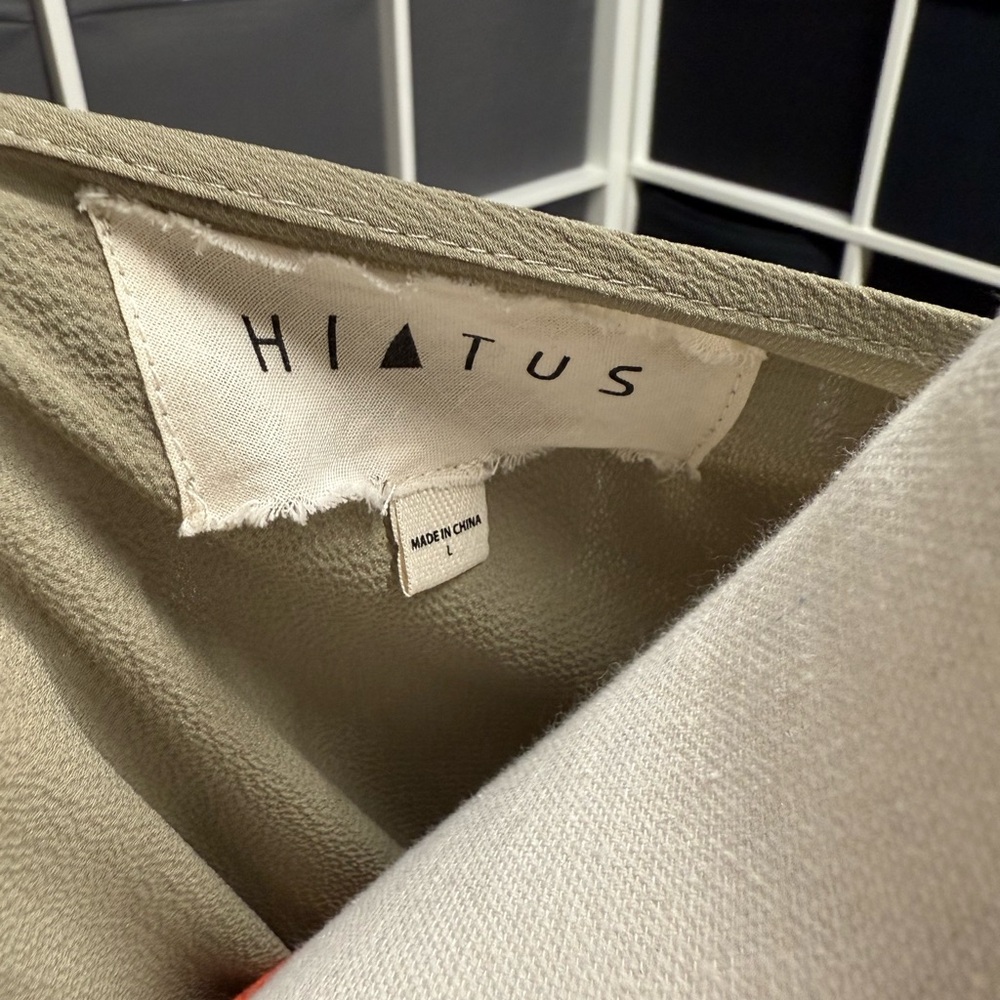 Hiatus Olive Green Long Open Cardigan Kimono Duster - Picture 4 of 7
